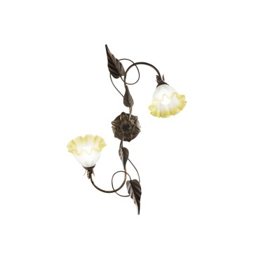 PLAFONIERA TRISTANO MARRONE 2XE14 40X20X65CM