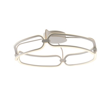 Plafonnier LED blanc infini 49W 4400LM 4000K 57X57X17CM
