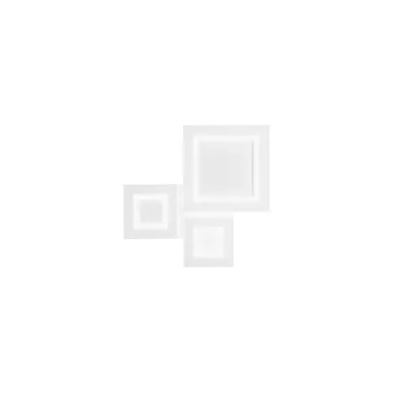 PLAFONIERA ALBERS BIANCA IN METALLO 40W CCT 3000/4000/6500K 50X48.5X4.5CM