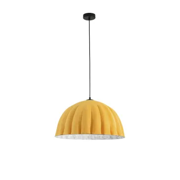 SOSPENSIONE MIDI IN FELTRO ARANCIO/GRIGIO CAVO 2M PARALUME 53CM 1XE27