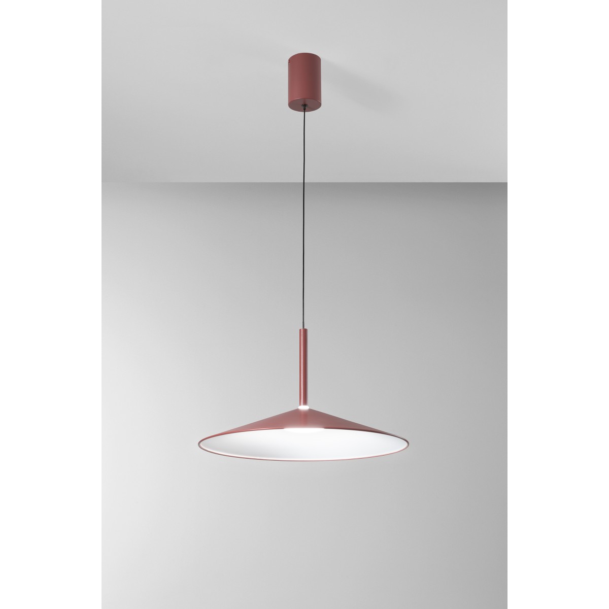 SOSPENSIONE LED KHAN ROSSA 16W 2700/3200/4000K 48X150CM