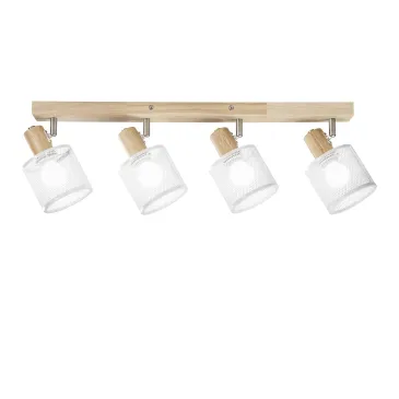 Spot moderne avec socle en bois | Mondialshop