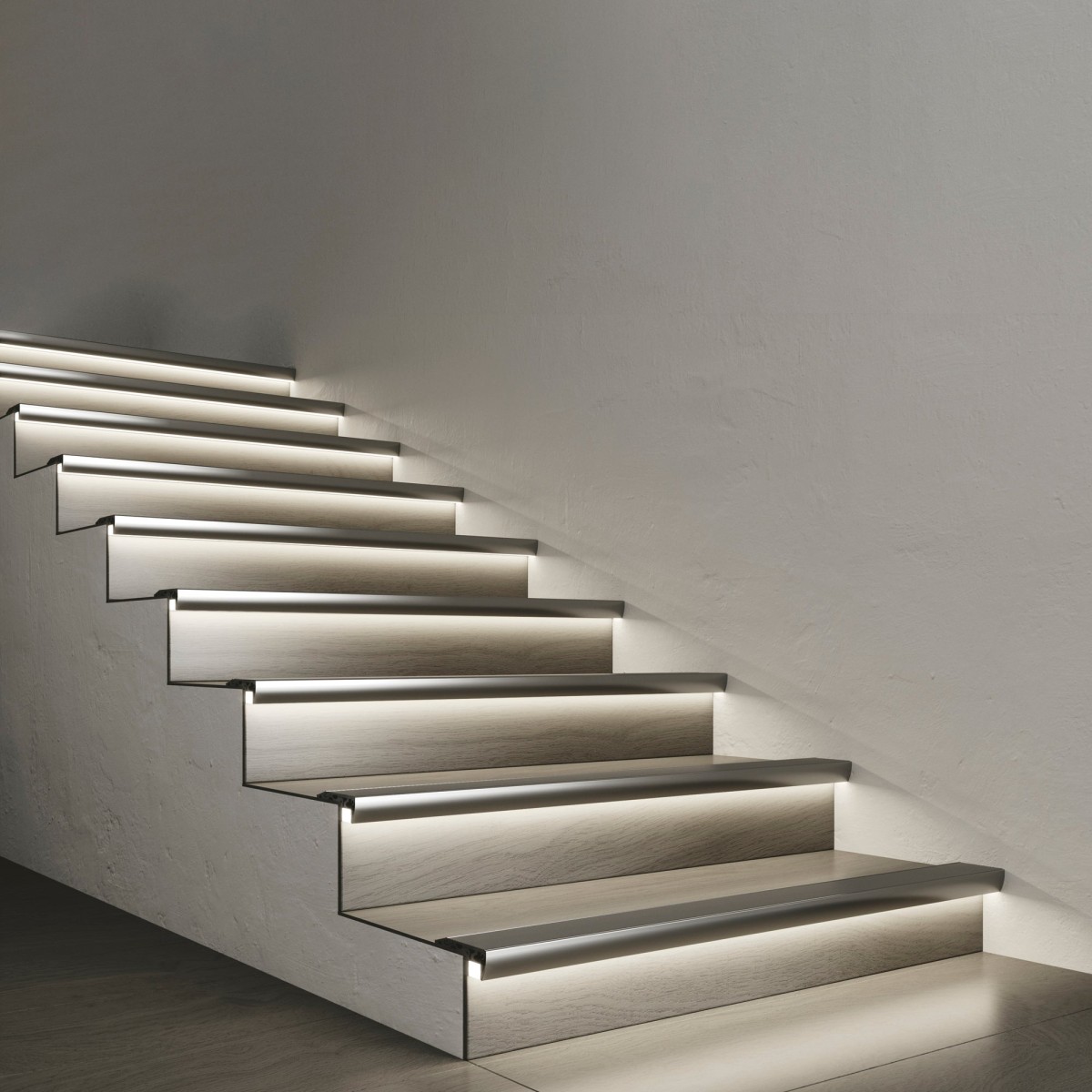 PROFILO STEPWAY ALLUMINIO PER GRADINI CON BATTENTE...
