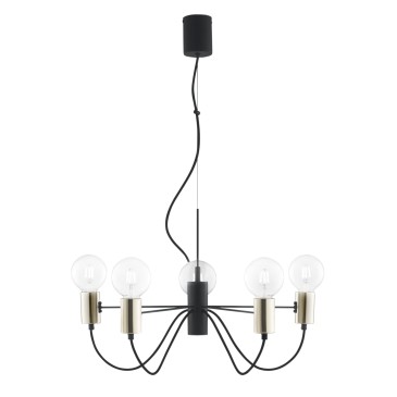 AXON SCHWARZ/GOLD FAHRWERK 5XE27 60X7,5X143CM