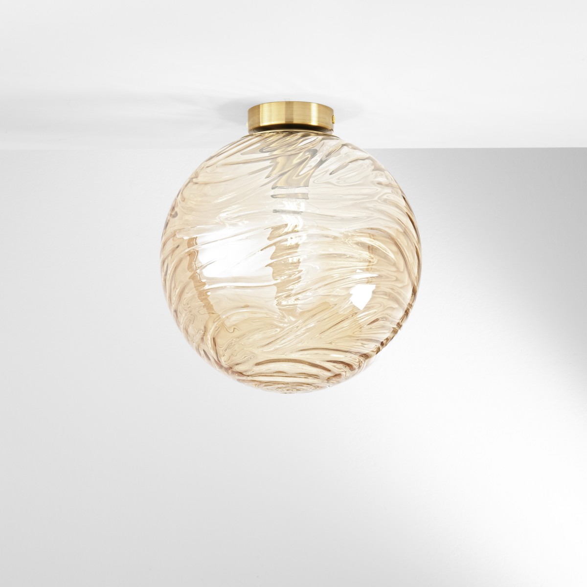 NEREIDE Champagner-Deckenleuchte 1xE27 30x30cm