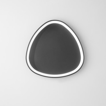 Plafonnier LED noir KLAPTON...