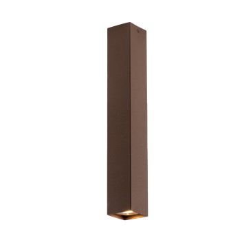 FLUKE Quadratische Corten-Deckenleuchte 1xGU10 6x6x40cm
