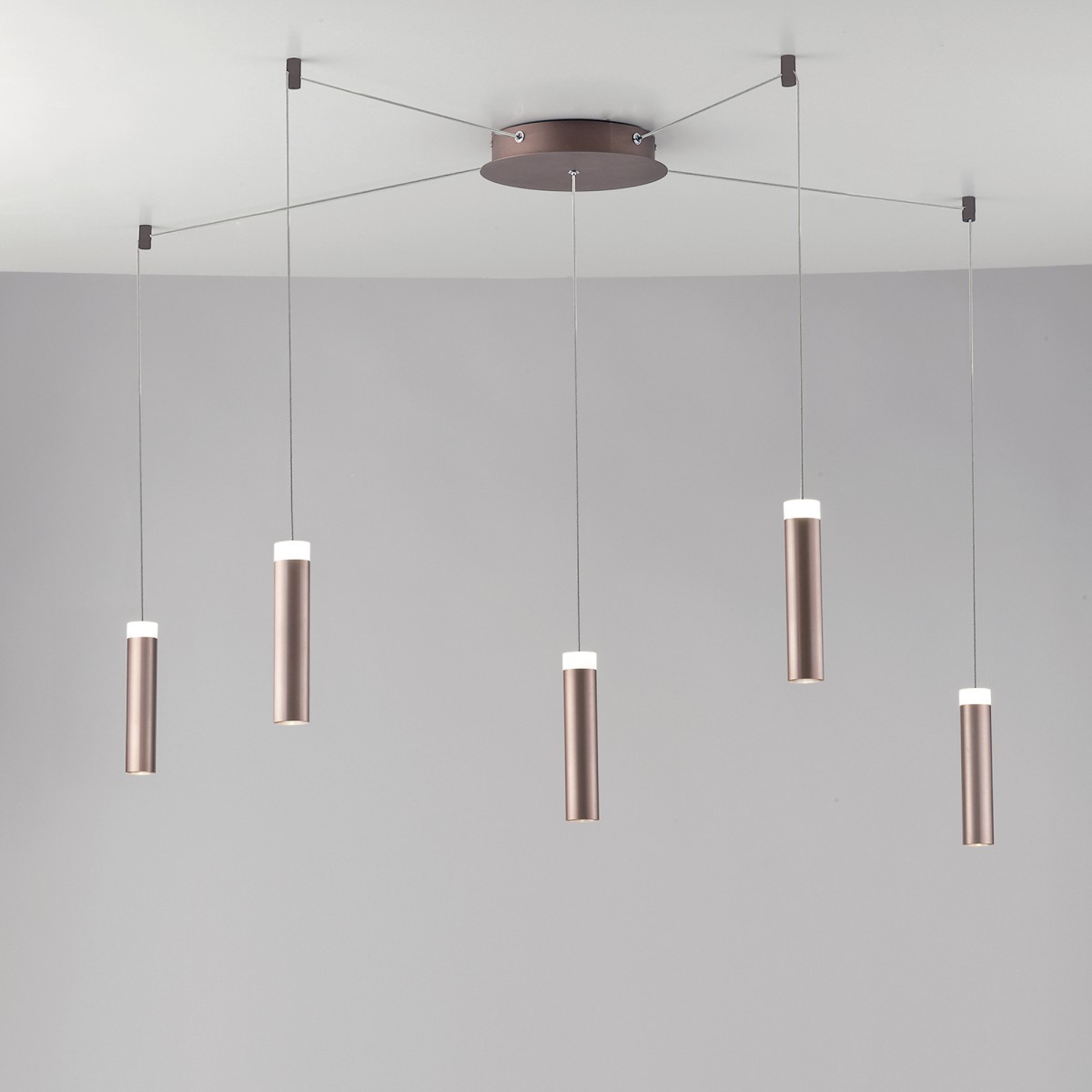 PLAFONIERA LED CANDLE BRONZO 35W 3600LM 4000K 400X20X4CM