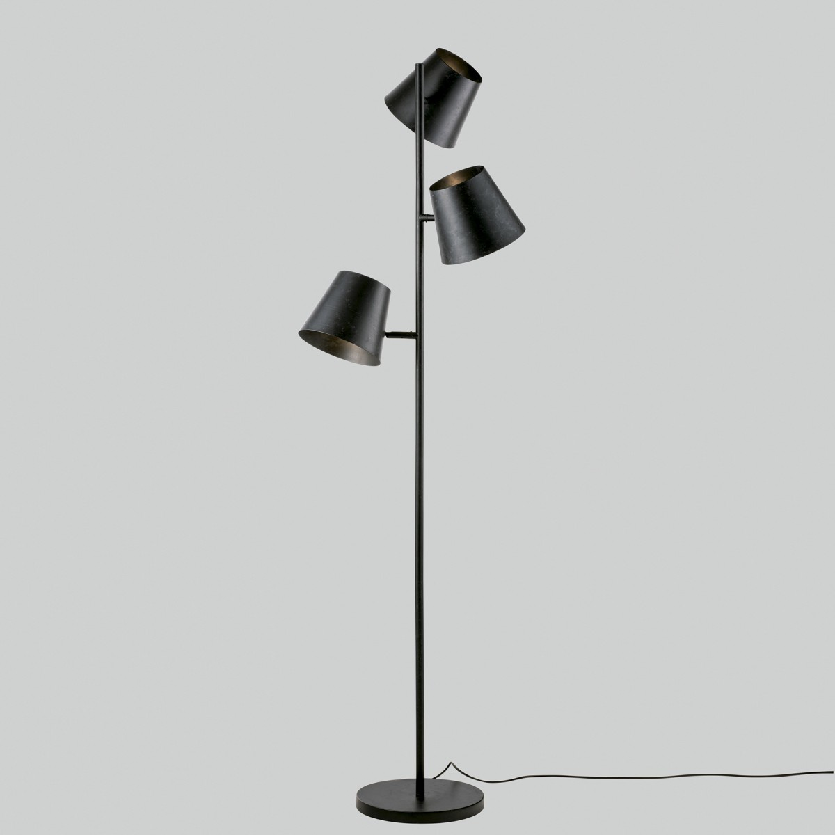Lampadaire gris Colt 3 x E27 51 x 165 cm