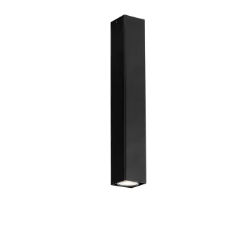 PLAFONIERA FLUKE QUADRATA NERA 1XGU10 6X6X40CM