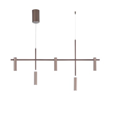 Suspension LED pour bougie, bronze, 35 W, 3 600 lm, 4 000 K, 120 x 19,1 x 125 cm