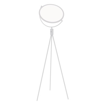 Lampadaire LED RADAR blanc 24 W 1980 lm 45 x 170 cm