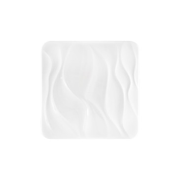 Plafonnier LED blanc ondulé 40 W 3900 lm, température de couleur variable, Wi-Fi avec télécommande, 53 x 953 cm