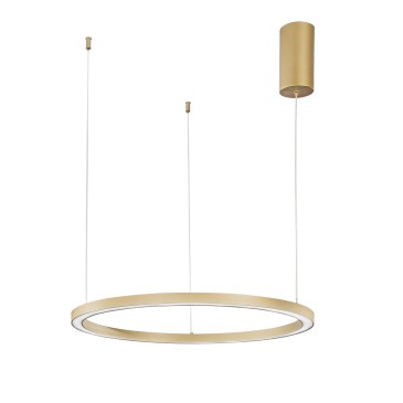 LED-Hängeleuchte in Goldoptik, 30 W, 4500 lm Farbtemperatur, 60 x 60 x 150 cm