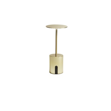 Lampe de table LED rechargeable LIBERTY GOLD 2W 300LM 3000K DIMMABLE IP44 10X22CM