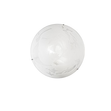 Plafonnier moderne en verre albâtre blanc | Mondialshop