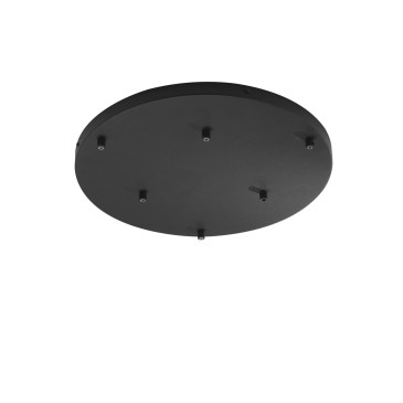 Cadre rond noir à 6 trous 47 x 4,1 cm