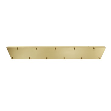Cadre rectangulaire poli à 11 trous, 142 x 30 x 4,1 cm