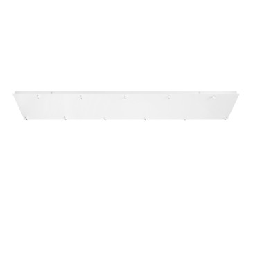 Weißer rechteckiger Rahmen mit 11 Löchern, 142 x 30 x 4,1 cm