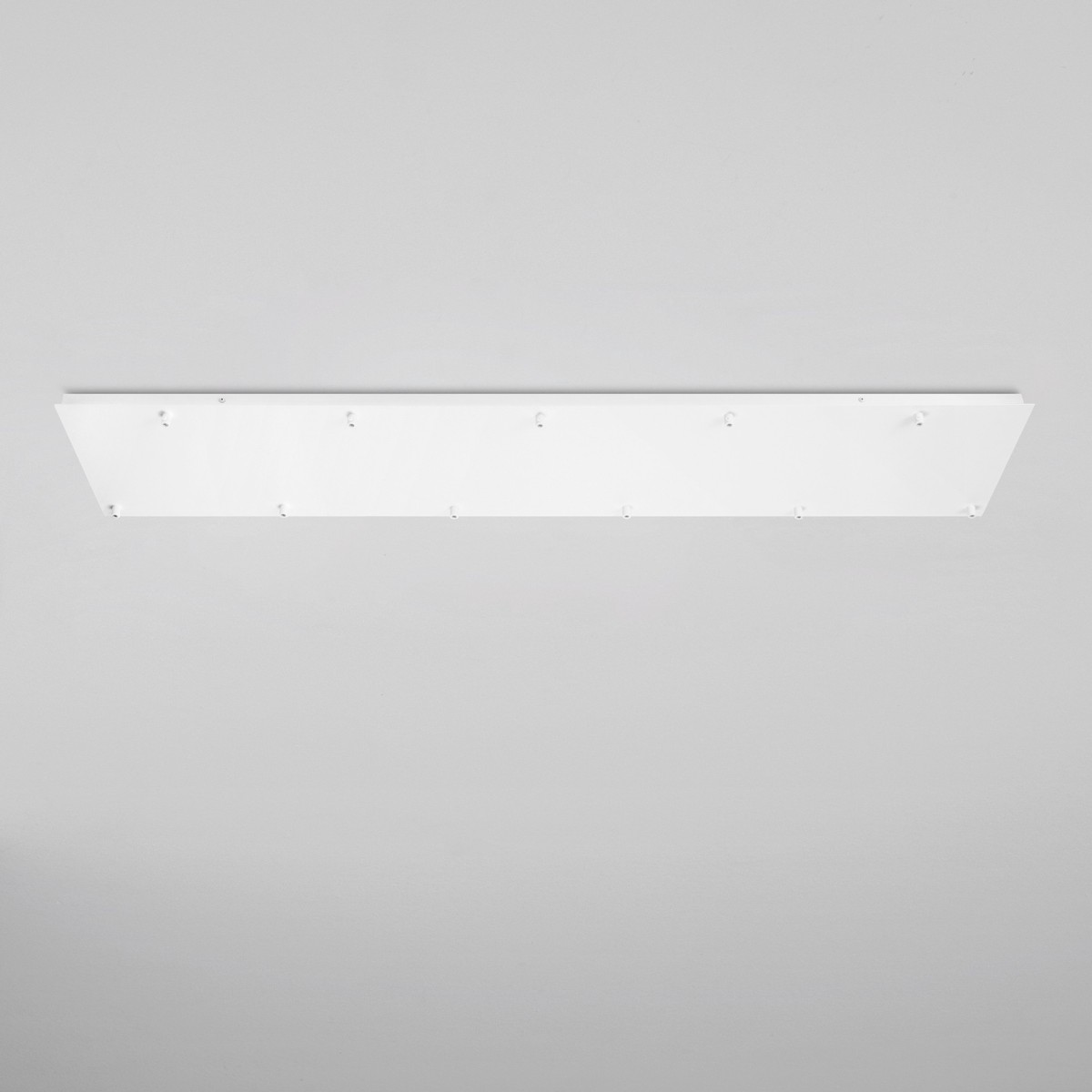 MONTATURA RETTANGOLARE BIANCA A 11 FORI 142X30X4,1CM