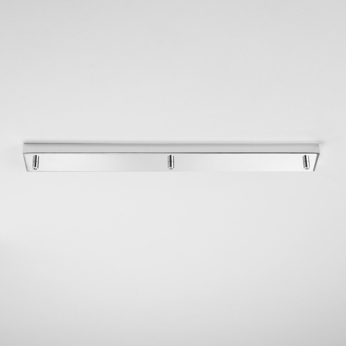 Rechteckiger Chromrahmen mit 3 Löchern, 67 x 10 x 4,1 cm