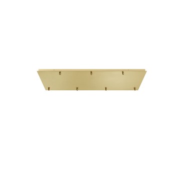 Gebürsteter rechteckiger Rahmen mit 7 Löchern, 89 x 30 x 4,1 cm