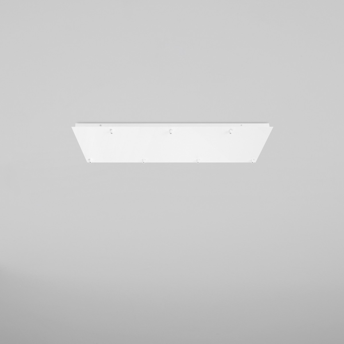 Weißer rechteckiger Rahmen mit 7 Löchern, 89 x 30 x 4,1 cm