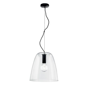 SOSPENSIONE ARES TRASPARENTE 1XE27 35X117CM