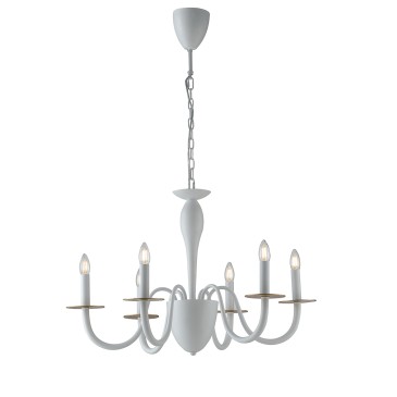 ARMSTRONG KRONLEUCHTER WEISS/GOLD 6XE14 78X150CM