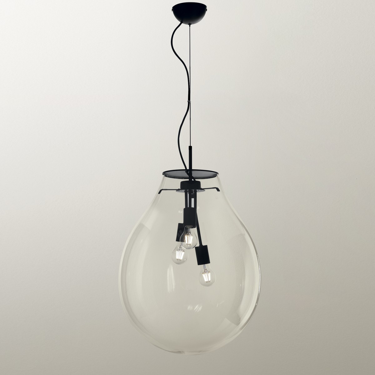 Suspension transparente AZUMA 3XE27 48X196,2CM
