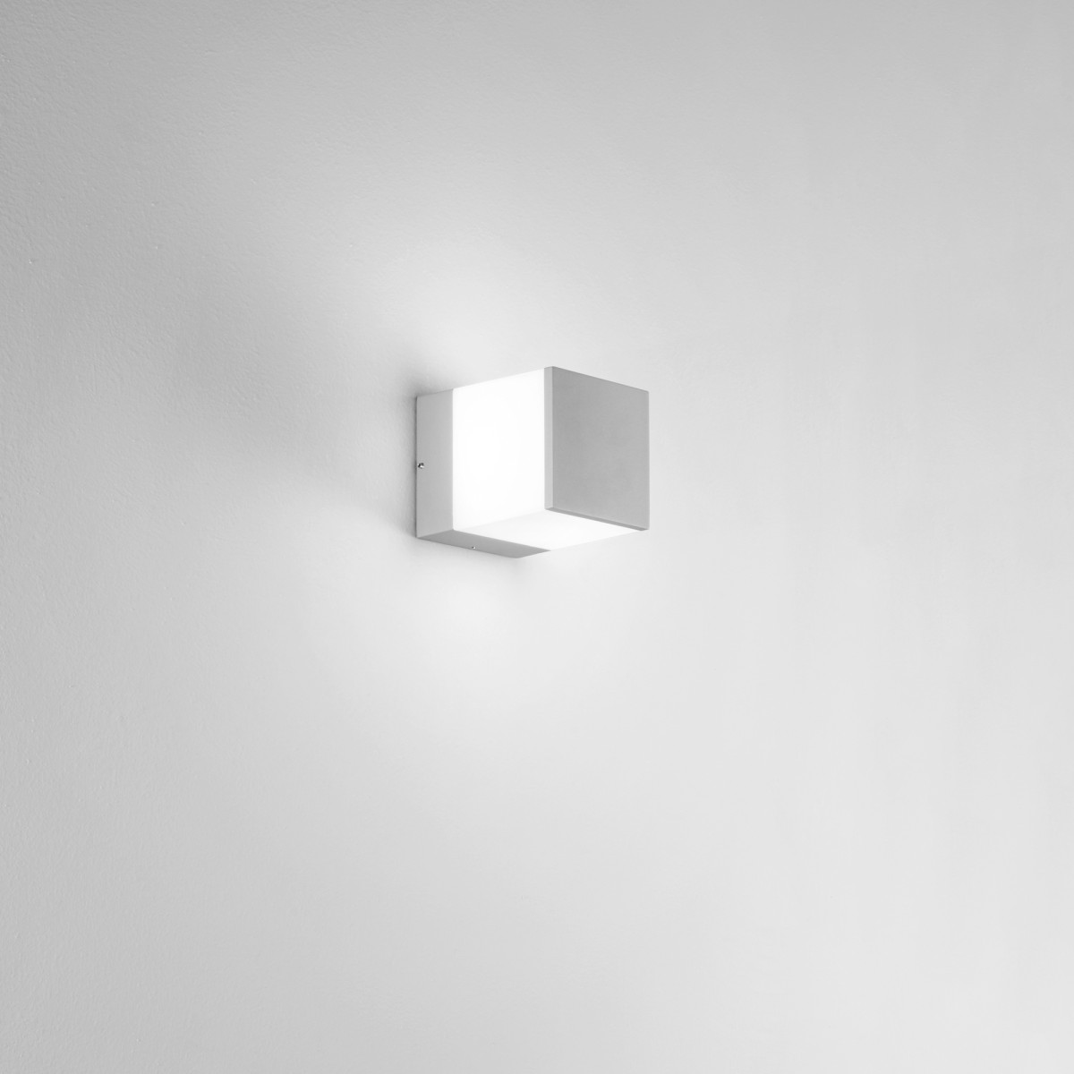 Amplificateur d'éclairage mural argenté 1XE27 IP54...