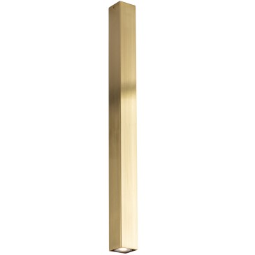 FLUKE SQUARE GOLD DECKENLEUCHTE 1XGU10 6X6X75CM