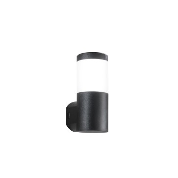 FOCUS SCHWARZE RUNDE WANDLEUCHTE 1XGU10 IP65 10X13X24CM