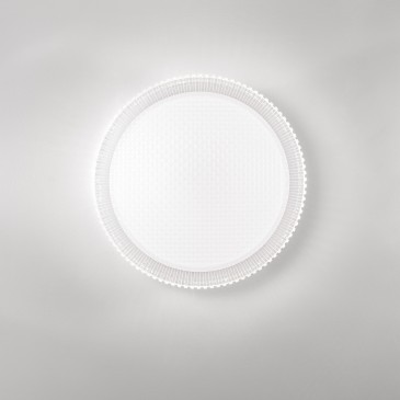 Plafonnier LED blanc effet...