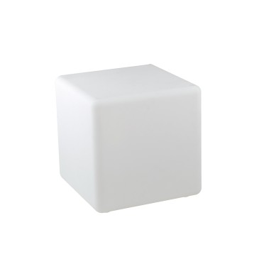 Lampe de jardin cubique GECO blanche 1 x E27 IP65 50 x 50 x 50 cm