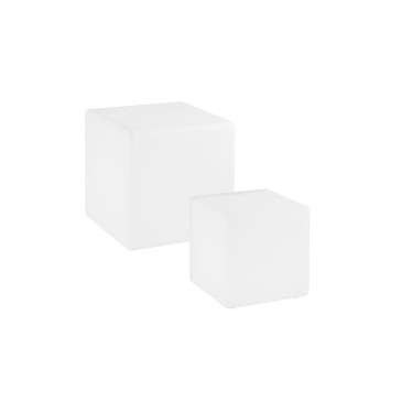 Lampe solaire LED Gecko Blanc 1,5 W 90 lm RGBW à intensité variable IP65, télécommande incluse, 40 x 40 x 40 cm