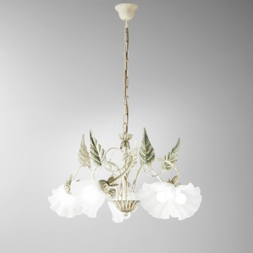 LAMPADARIO ISOTTA AVORIO...
