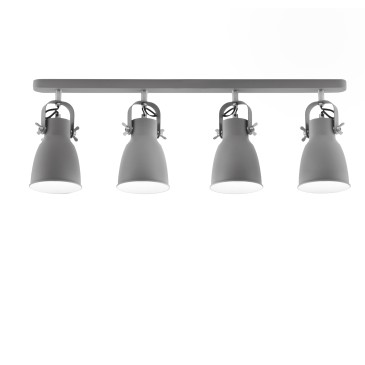 Moderner Strahler 4xE27 Nickelgrau | Mondialshop