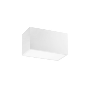 Plafonnier blanc pour salon 2 x E14 23 x 12 x 13 cm