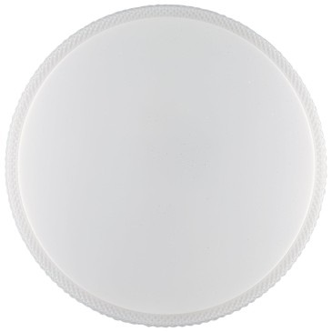 Plafonnier LED rond blanc à pixels, 66 W, 6540 lm, température de couleur variable, Wi-Fi avec télécommande, 76,5 x 10 x 76,5 cm