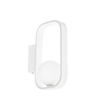 Applique murale ovale blanche moderne G9 | Mondialshop