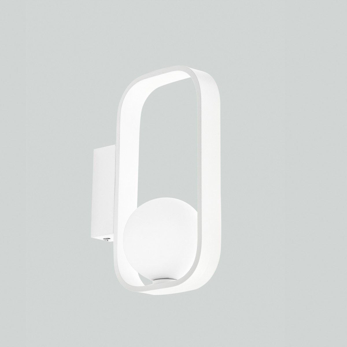 Applique Moderna Bianca Ovale G9 | Mondialshop