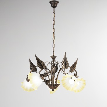 LAMPADARIO TRISTANO MARRONE...