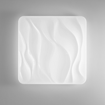 Plafonnier LED blanc ondulé...