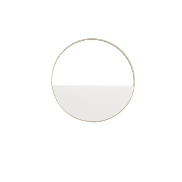 PLAFONIERA LED ALBA CIRCOLARE BIANCA E ORO 6W 900LM CCT 35X35X3,5CM