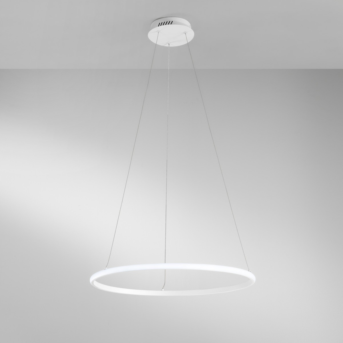 Suspension LED à axe blanc 31 W 3300 lm 60 x 150 cm