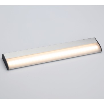 Lampe LED argentée...