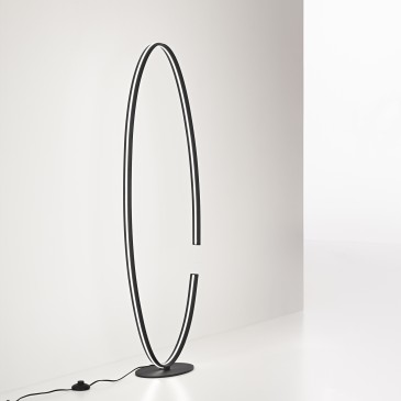 Lampadaire LED noir CLARKE...