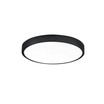 DOMO Schwarze runde LED-Deckenleuchte 24W 2700LM 4000K IP44 24X2.4CM