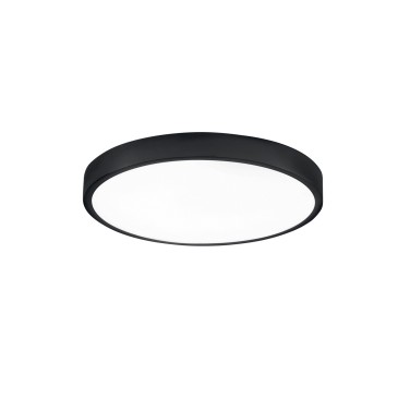 Plafonnier LED rond DOMO noir 24 W 2700 lm 4000 K IP44 24 x 2,4 cm
